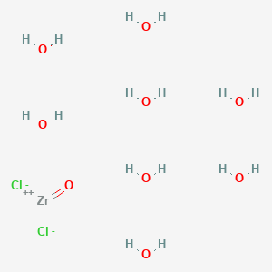 molecular formula Cl2H16O9Zr B7969773 Oxozirconium(2+);dichloride;octahydrate 