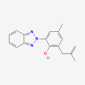 molecular formula C17H17N3O B7969782 2-(2H-benzotriazol-2-yl)-4-methyl-6-(2-methylprop-2-en-1-yl)phenol 