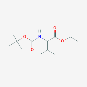 molecular formula C12H23NO4 B7969791 Ethyl 2-((tert-butoxycarbonyl)amino)-3-methylbutanoate 