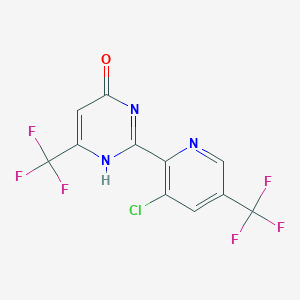 molecular formula C11H4ClF6N3O B7969838 CID 75176204 