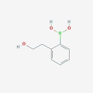 molecular formula C8H11BO3 B7969905 [2-(2-Hydroxyethyl)phenyl]boronic acid CAS No. 1004619-37-7