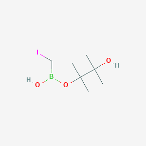 molecular formula C7H16BIO3 B7969933 (3-Hydroxy-2,3-dimethylbutan-2-yl)oxy-(iodomethyl)borinic acid 