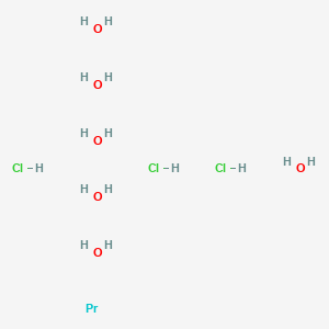 molecular formula Cl3H15O6Pr B7969946 Praseodymium;hexahydrate;trihydrochloride 