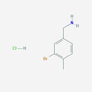 molecular formula C8H11BrClN B7969981 (3-Bromo-4-methylphenyl)methanamine hydrochloride 