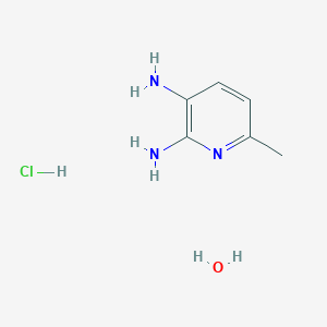 molecular formula C6H12ClN3O B7969997 6-Methylpyridine-2,3-diamine hydrochloride hydrate 