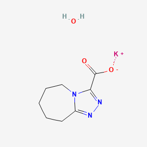 molecular formula C8H12KN3O3 B7970016 potassium 6,7,8,9-tetrahydro-5H-[1,2,4]triazolo[4,3-a]azepine-3-carboxylate hydrate 