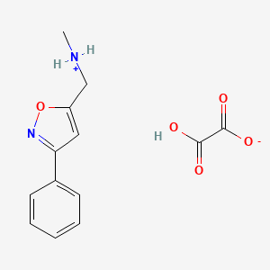 molecular formula C13H14N2O5 B7970059 N-Methyl-1-(3-phenylisoxazol-5-yl)methanamine oxalate 