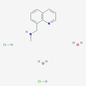 molecular formula C11H18Cl2N2O2 B7970072 N-methyl-1-(8-quinolinyl)methanamine dihydrochloride dihydrate 