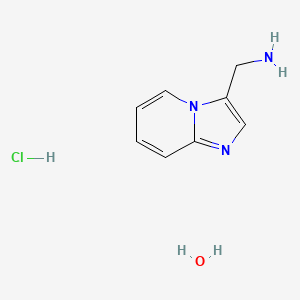 molecular formula C8H12ClN3O B7970076 (Imidazo[1,2-a]pyridin-3-ylmethyl)amine hydrochloride hydrate 