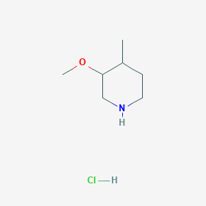 molecular formula C7H16ClNO B7970147 3-Methoxy-4-methylpiperidine hydrochloride 
