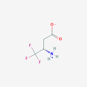 molecular formula C4H6F3NO2 B7970200 (3S)-3-azaniumyl-4,4,4-trifluorobutanoate 