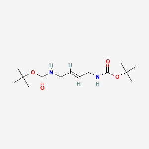 molecular formula C14H26N2O4 B7970260 二叔丁基丁-2-烯-1,4-二(E)-氨基甲酸酯 