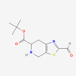 molecular formula C12H16N2O3S B7970267 tert-Butyl 2-formyl-4,5,6,7-tetrahydrothiazolo[5,4-c]pyridine-6-carboxylate 