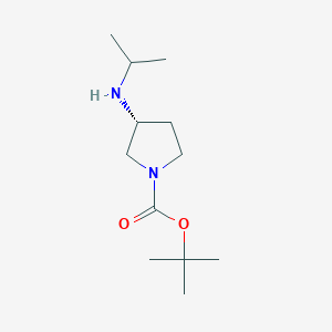 molecular formula C12H24N2O2 B7970272 (R)-3-Isopropylamino-pyrrolidine-1-carboxylic acid tert-butyl ester 