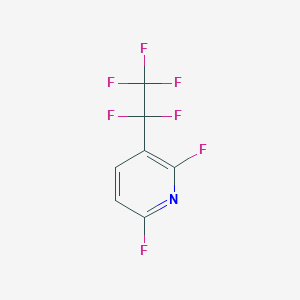 molecular formula C7H2F7N B7970318 2,6-Difluoro-3-pentafluoroethyl-pyridine CAS No. 1204234-54-7