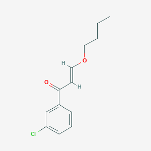 molecular formula C13H15ClO2 B7970331 (E)-3-butoxy-1-(3-chlorophenyl)prop-2-en-1-one 