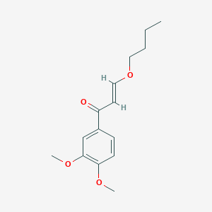 molecular formula C15H20O4 B7970333 (E)-3-butoxy-1-(3,4-dimethoxyphenyl)prop-2-en-1-one 