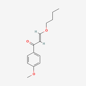 molecular formula C14H18O3 B7970341 (E)-3-butoxy-1-(4-methoxyphenyl)prop-2-en-1-one 