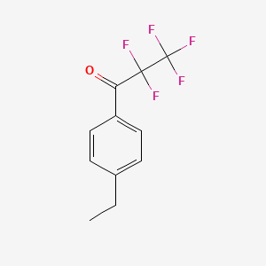 molecular formula C11H9F5O B7970356 4'-Ethyl-2,2,3,3,3-pentafluoropropiophenone 