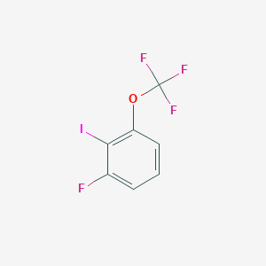 molecular formula C7H3F4IO B7970366 1-Fluoro-2-iodo-3-(trifluoromethoxy)benzene 