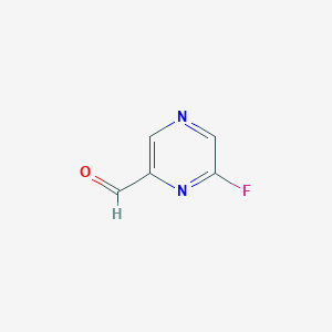 molecular formula C5H3FN2O B7970376 6-Fluoropyrazine-2-carbaldehyde 