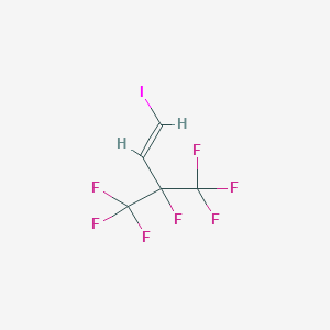 molecular formula C5H2F7I B7970387 3,4,4,4-Tetrafluoro-3-trifluoromethyl-1-iodobutene CAS No. 24716-84-5