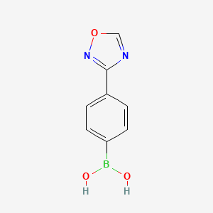 molecular formula C8H7BN2O3 B7970462 [4-(1,2,4-Oxadiazol-3-yl)phenyl]boronic acid 
