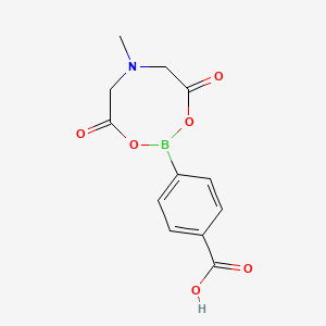 molecular formula C12H12BNO6 B7970478 4-(6-Methyl-4,8-dioxo-1,3,6,2-dioxazaborocan-2-yl)benzoic acid 