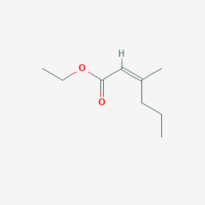 molecular formula C9H16O2 B7970486 乙基-3-甲基-2-己烯酸酯 