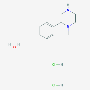 molecular formula C11H20Cl2N2O B7970507 1-Methyl-2-phenylpiperazine dihydrochloride hydrate 