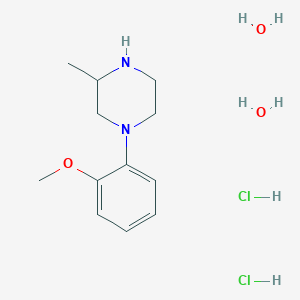 molecular formula C12H24Cl2N2O3 B7970515 1-(2-Methoxyphenyl)-3-methylpiperazine dihydrochloride dihydrate 