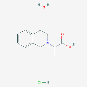 molecular formula C12H18ClNO3 B7970563 2-(3,4-Dihydroisoquinolin-2(1H)-yl)propanoic acid hydrochloride hydrate 