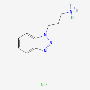 molecular formula C9H13ClN4 B7970585 3-(Benzotriazol-1-yl)propylazanium;chloride 