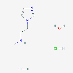 molecular formula C6H15Cl2N3O B7970632 [2-(1H-Imidazol-1-yl)ethyl]methylamine dihydrochloride hydrate 