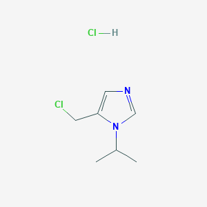 molecular formula C7H12Cl2N2 B7970681 5-(Chloromethyl)-1-isopropyl-1H-imidazole hydrochloride 