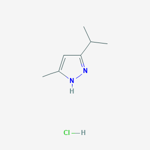 molecular formula C7H13ClN2 B7970737 5-Isopropyl-3-methyl-1H-pyrazole hydrochloride 
