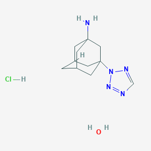 [3-(2H-Tetrazol-2-yl)-1-adamantyl]amine hydrochloride hydrate