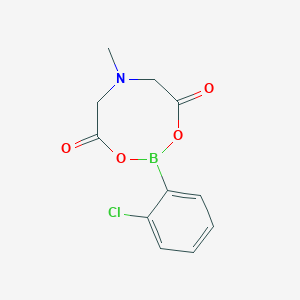 molecular formula C11H11BClNO4 B7970786 2-(2-Chlorophenyl)-6-methyl-1,3,6,2-dioxazaborocane-4,8-dione 
