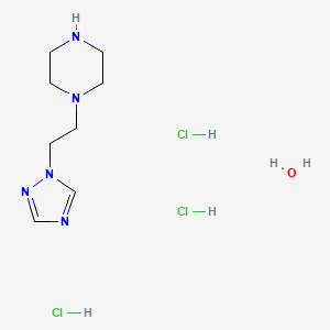 1-[2-(1H-1,2,4-triazol-1-yl)ethyl]piperazine trihydrochloride hydrate