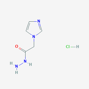 molecular formula C5H9ClN4O B7970870 2-(1H-Imidazol-1-YL)acetohydrazide hcl 