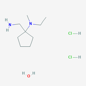 1-(Aminomethyl)-N-ethyl-N-methylcyclopentanamine dihydrochloride hydrate