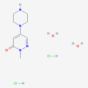 2-methyl-5-(1-piperazinyl)-3(2H)-pyridazinone