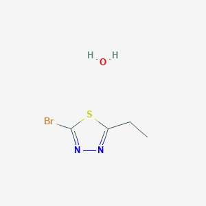 molecular formula C4H7BrN2OS B7970982 2-Bromo-5-ethyl-1,3,4-thiadiazole;hydrate CAS No. 1609401-11-7