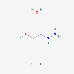 molecular formula C3H13ClN2O2 B7971017 (2-Methoxyethyl)hydrazine hydrochloride hydrate 