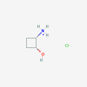 molecular formula C4H10ClNO B7971032 [(1S,2R)-2-hydroxycyclobutyl]azanium;chloride 