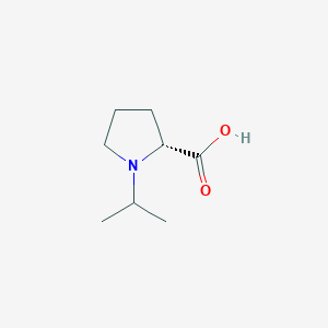 molecular formula C8H15NO2 B7971044 (2R)-1-(propan-2-yl)pyrrolidine-2-carboxylic acid 