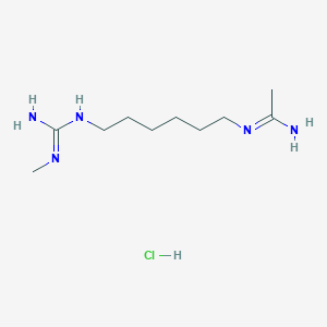 molecular formula C10H24ClN5 B7971060 N-(6-(3-Methylguanidino)hexyl)acetimidamide hydrochloride 