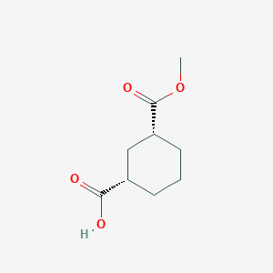 molecular formula C9H14O4 B7971096 (1R,3S)-1,3-Cyclohexanedicarboxylic acid monomethyl ester 