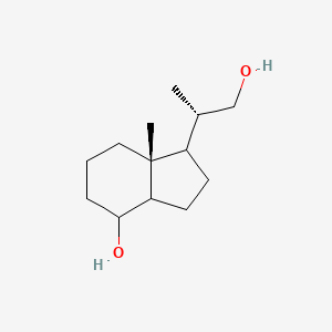 molecular formula C13H24O2 B7971190 (7aR)-1-[(2S)-1-hydroxypropan-2-yl]-7a-methyl-octahydro-1H-inden-4-ol 