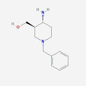 molecular formula C13H20N2O B7971198 [(3R,4R)-4-amino-1-benzylpiperidin-3-yl]methanol 